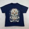 Liquid Blue 2013 Tag der Toten, Zuckerschädel T-Shirt Dunkelblau XL