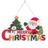 Christmas Home Wooden Pendant Scene Arrangement Atmosphere Hanging Decoration Door Hanging (Single Sided Printing)