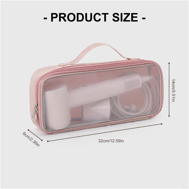 Lightweight Nylon Protector Sleeve For Blow Dryer Flat Irons Heat Resistant Interior Secure Zippered Closure Holder HX6C