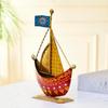 Metal Turkish Ship Boat Naav Showpiece Home Decoration Items for Living Room Figurine for Home Decor Bedroom Room Tabletop Desktop