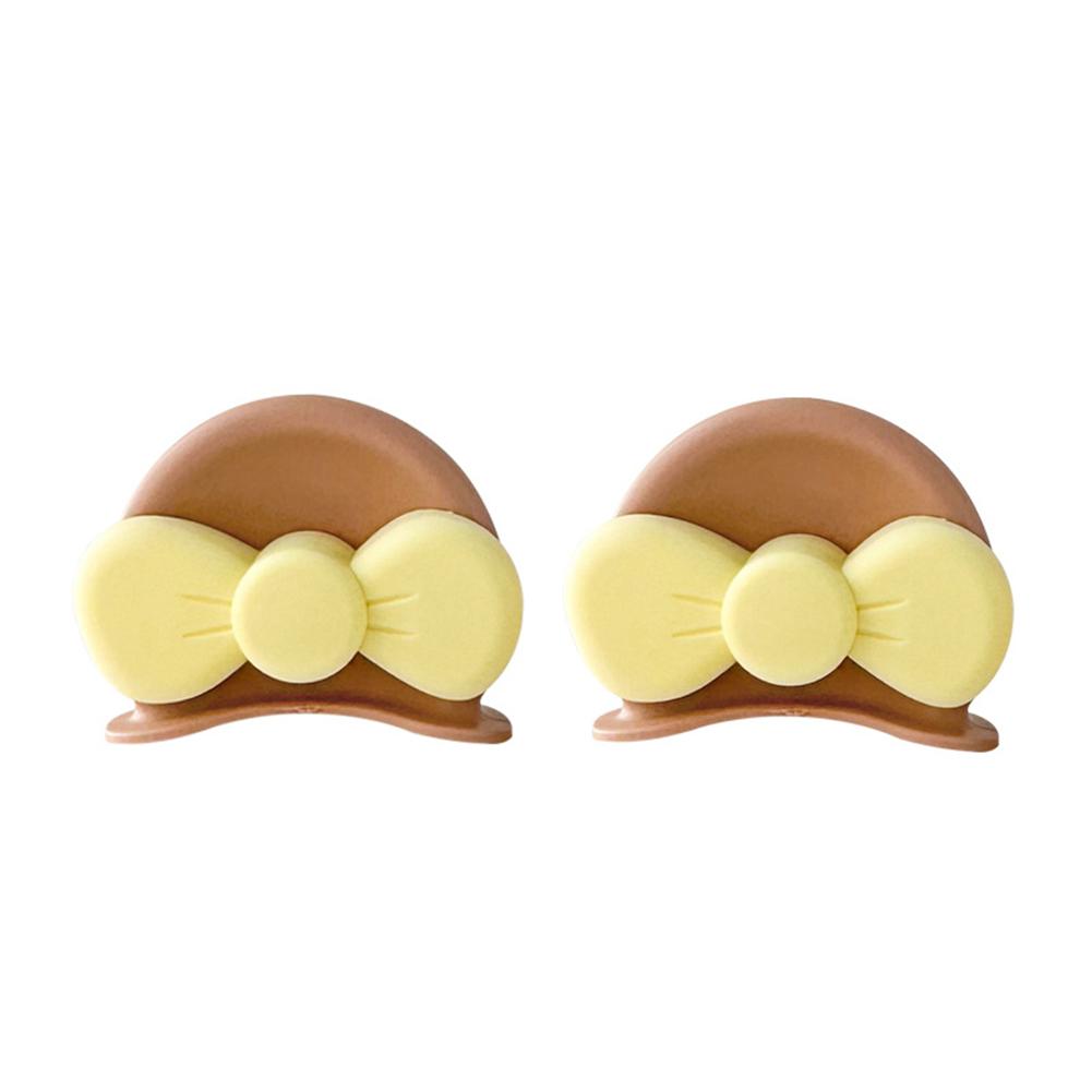 2Pcs Cute Motorcycle Helmet Bear‘s ’Ears with Bow Motocross Electric Bike Helmet and Car Steering Wheel Decroation Accessories Driving Styling