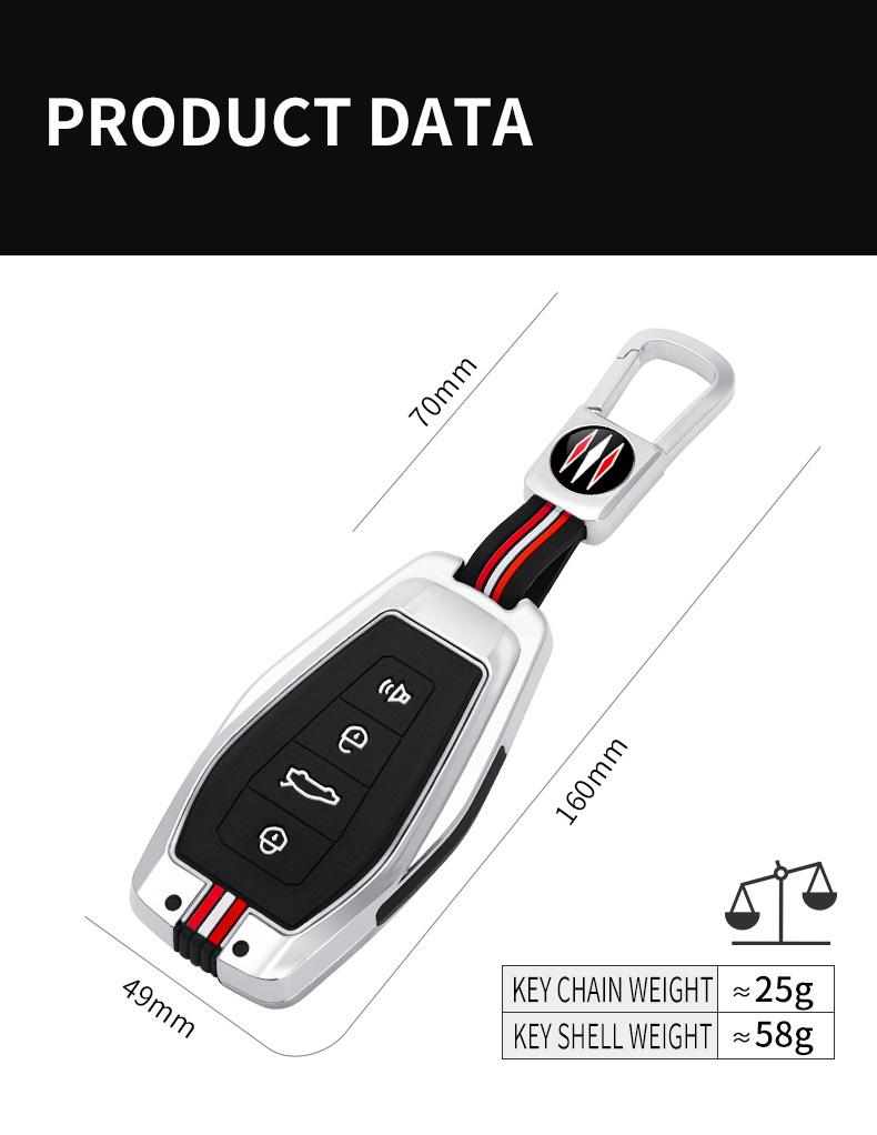 Zinc Alloy Car Key Case Cover Protective Shell Fob for Geely Okavango Coolray Atlas Monjaro Tugella Emgrand GT S Proton X50 X70