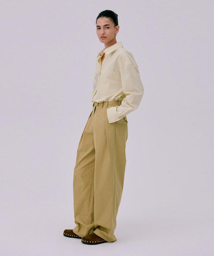 WNDERKAMMER 26 Zigzag Wide Pants_Beige(26 Zigzag Wide Pants_Beige
