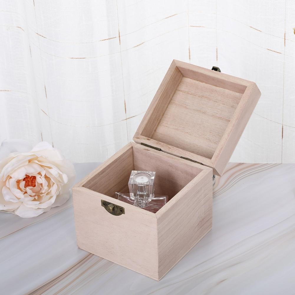 Storage Box Party Supplies Tung Wood Wooden 3.93*3.93*3.93inch