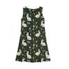 Ärmelloses Sommerkleid für Mädchen mit Aufdruck in Farbe, legeres Kleid