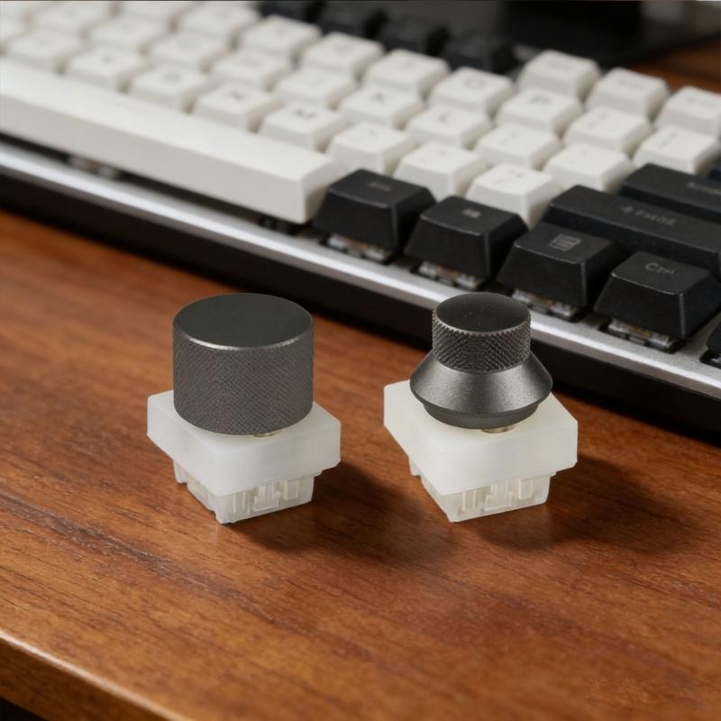User Friendly Control Capacity Knob Switches for GK980 GK75 Keyboards Including Rapid Attachment Design