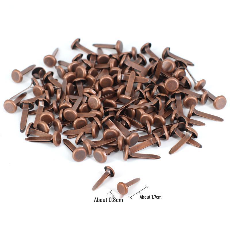 8x17mm Two-Legged Round Colored Rivets for Children's DIY Crafts