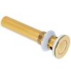 Gold Sink Drain without Overflow Anti Clog Bathroom Faucet Wash Basin Drain Stopper