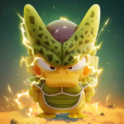 8cm Anime Figure Dragon Z Detachable Cell Cosplay Psyduck Action Figure Toys Halloween Gift Doll