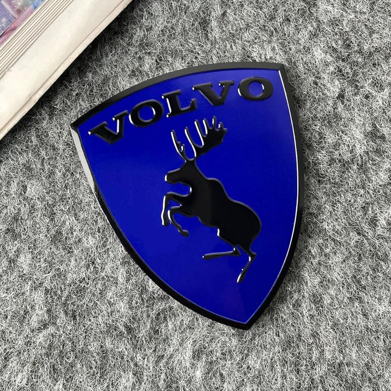3D kovový štít s losem Kreativní emblém na auto Dekorační nálepky na karoserii Pro Volvo XC60 XC90 S60 S90 V60 XC40 V50 S80 Autopříslušenství