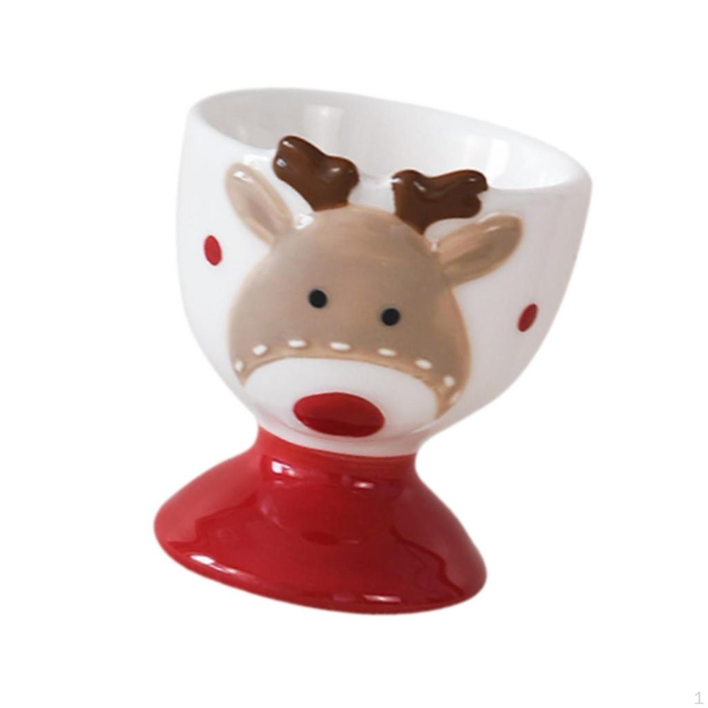 Weihnachts-Eierbecherhalter Keramik Küchenhelfer Geschenk Ständer Organizer für