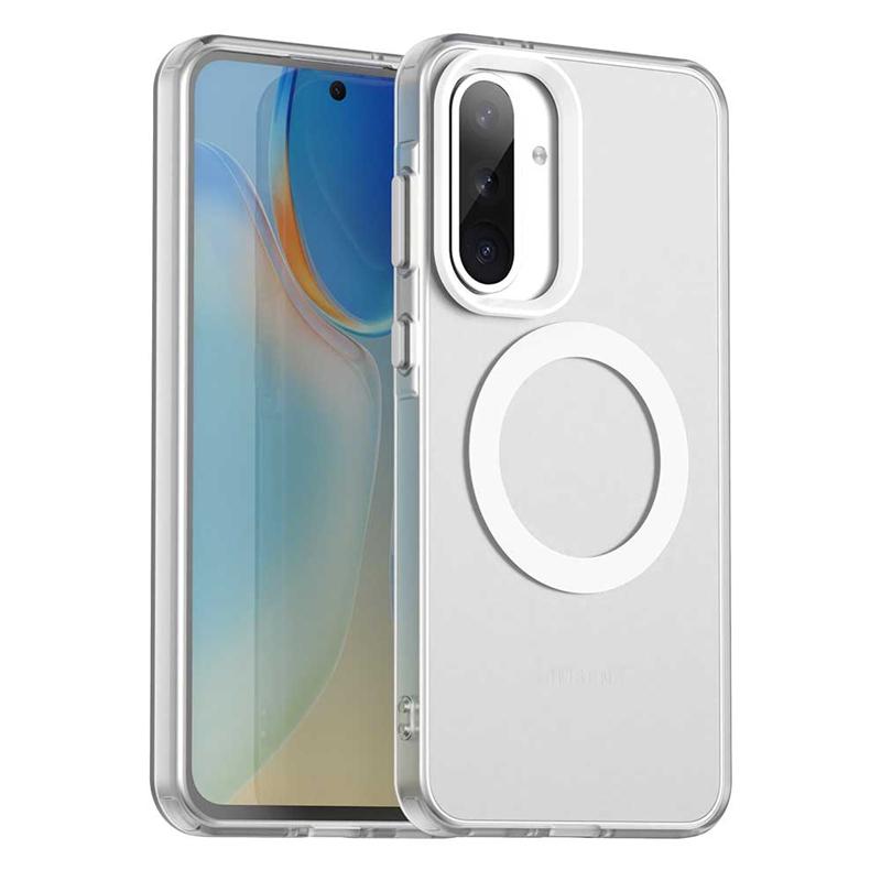 Transparent Case For Samsung Galaxy Quantum 6 Case Magnetic Adsorption Wireless Charge Cover For Samsung Galaxy Quantum 6 Case