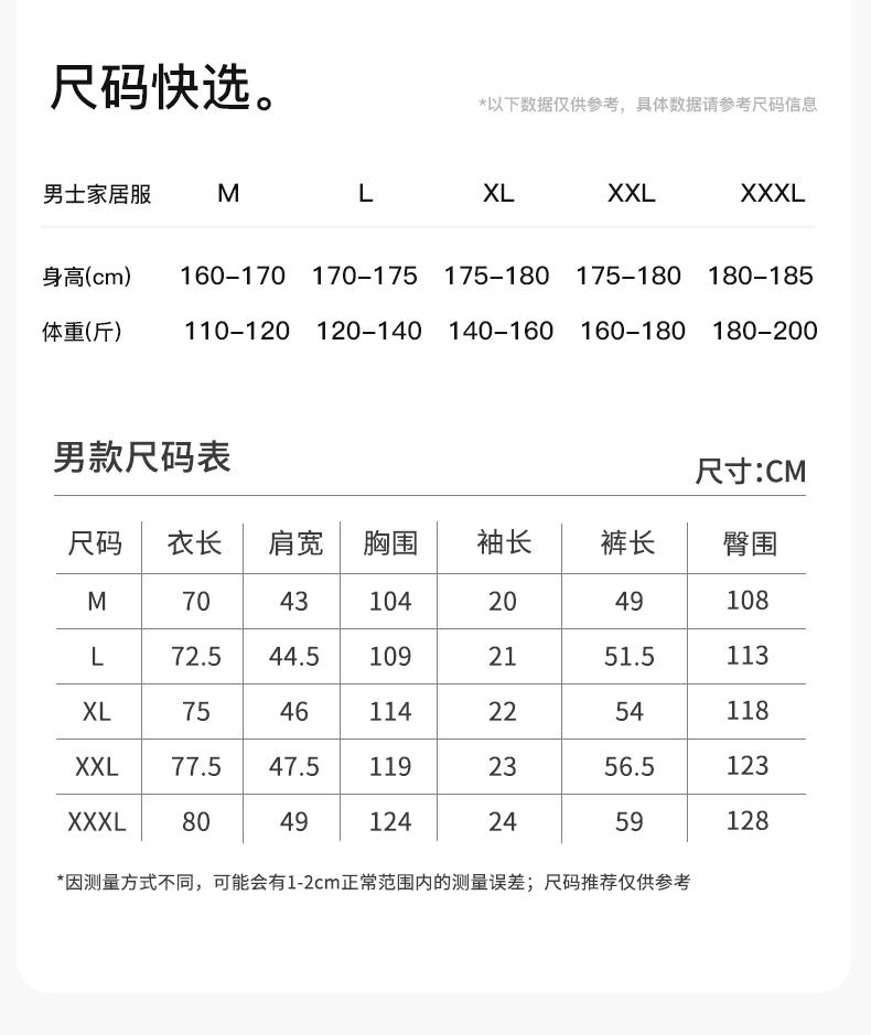 Fenteng [100% pure cotton] antibacterial and mite resistant pajamas, men's home clothes, couple set, men's 26 summer new item