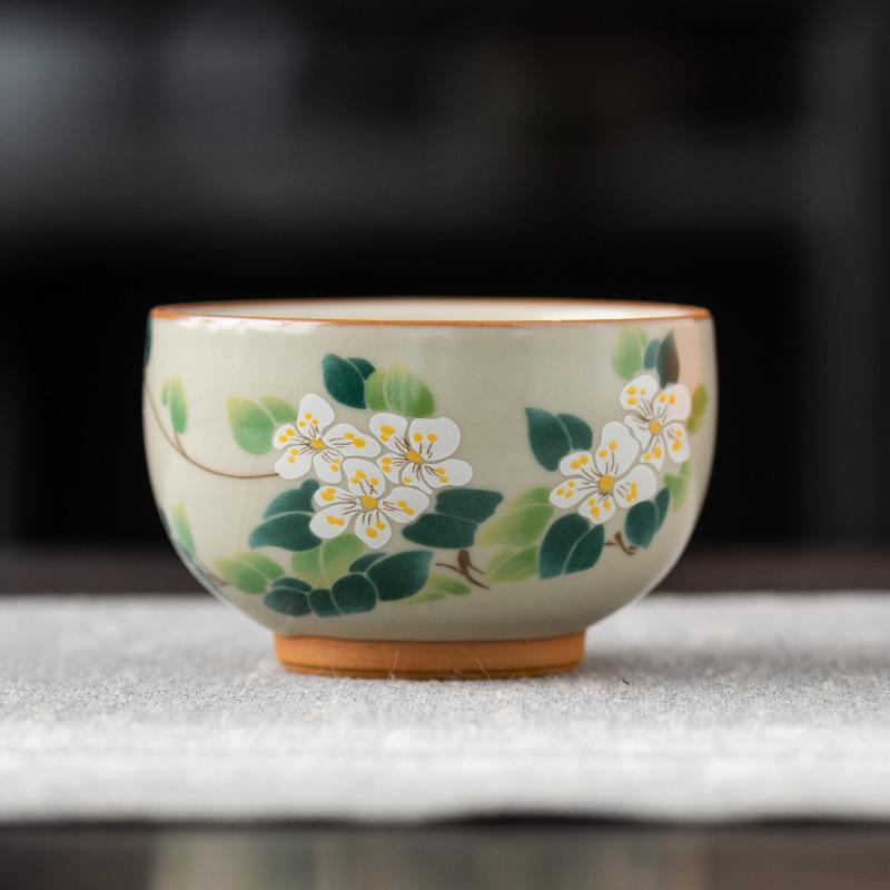 Huang Ru Kiln Master Cup High-end Open Film Can Be Raised Retro Tea Cup Tea Cup Tea Bowl Gift Box Light Luxury Business Gift