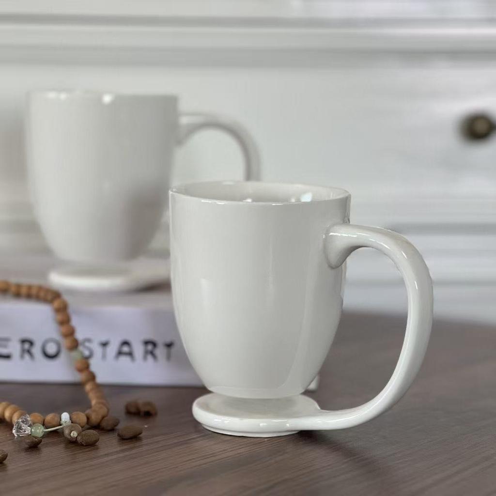 Kreative Hängende Cerc Tassen Große Kapazität Kaffeetassen Einfache Hotel Teetassen Paar Wasserbecher Einzelner Henkel Design