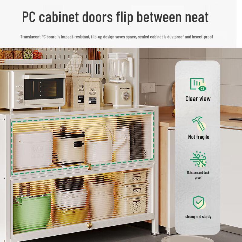 GOWKE Raft de depozitare pentru bucătărie, cu montare pe podea