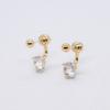 OudStudio Crystal Two-way Earring_Gold