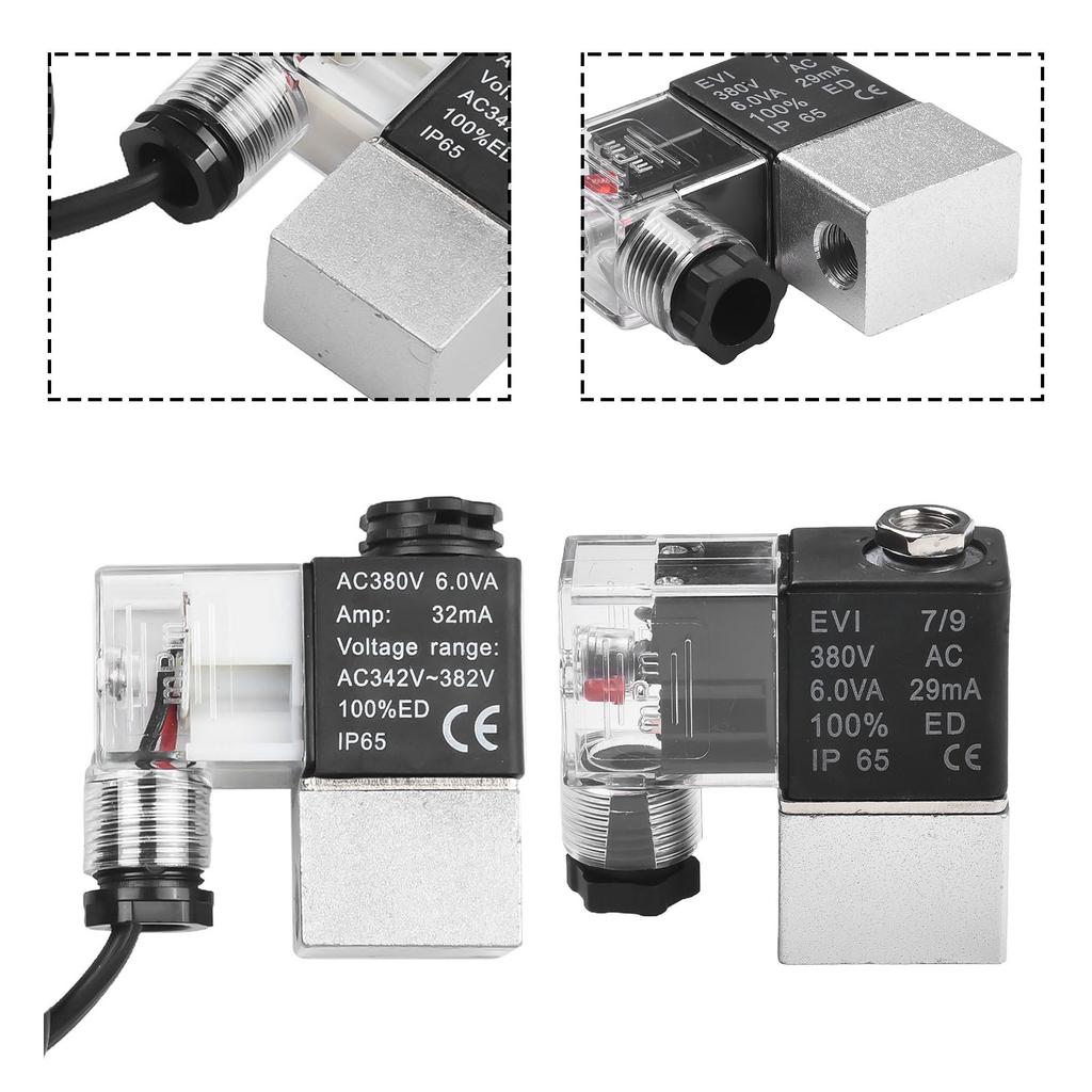 Valvola Solenoide Compressore V Spazio di Installazione Limitato Nero Piccolo e Leggero Specifiche Design Compatibile