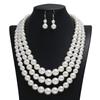 Women Necklace Pearl Fashion Jewelry Alloy Pendant For Casual Decoration Wear