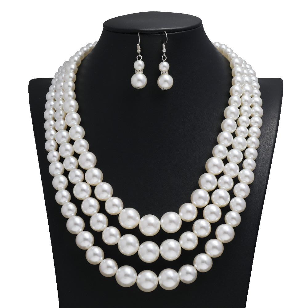 Pearl Women Necklace Fashion Jewelry Alloy Pendant For Casual Decoration Wear