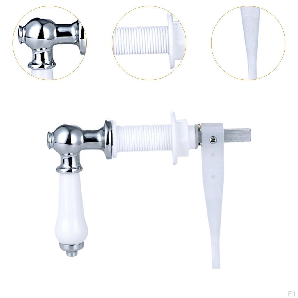 Ceramic And Metal Toilet Flush Handle for Household Cistern Tanks