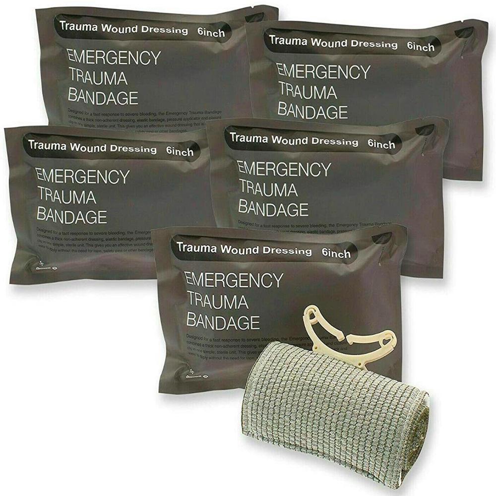 6-Inch First Aid Hemostatic Trauma Bandage - Israeli Training Bandage, Cross-Border Hot Sale