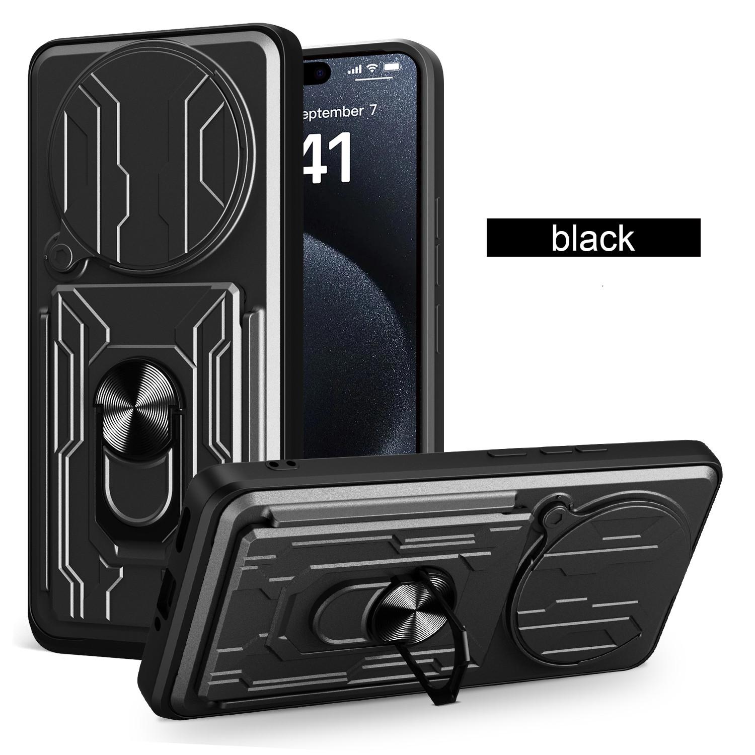 

Чехол-подставка для Xiaomi Redmi Note 14 Pro 5G 14 Pro+ Plus Чехол Карман для карт Кольцо-подставка Держатель Fundas Coque Capa Redmi Note 14 Pro 5G чёрный