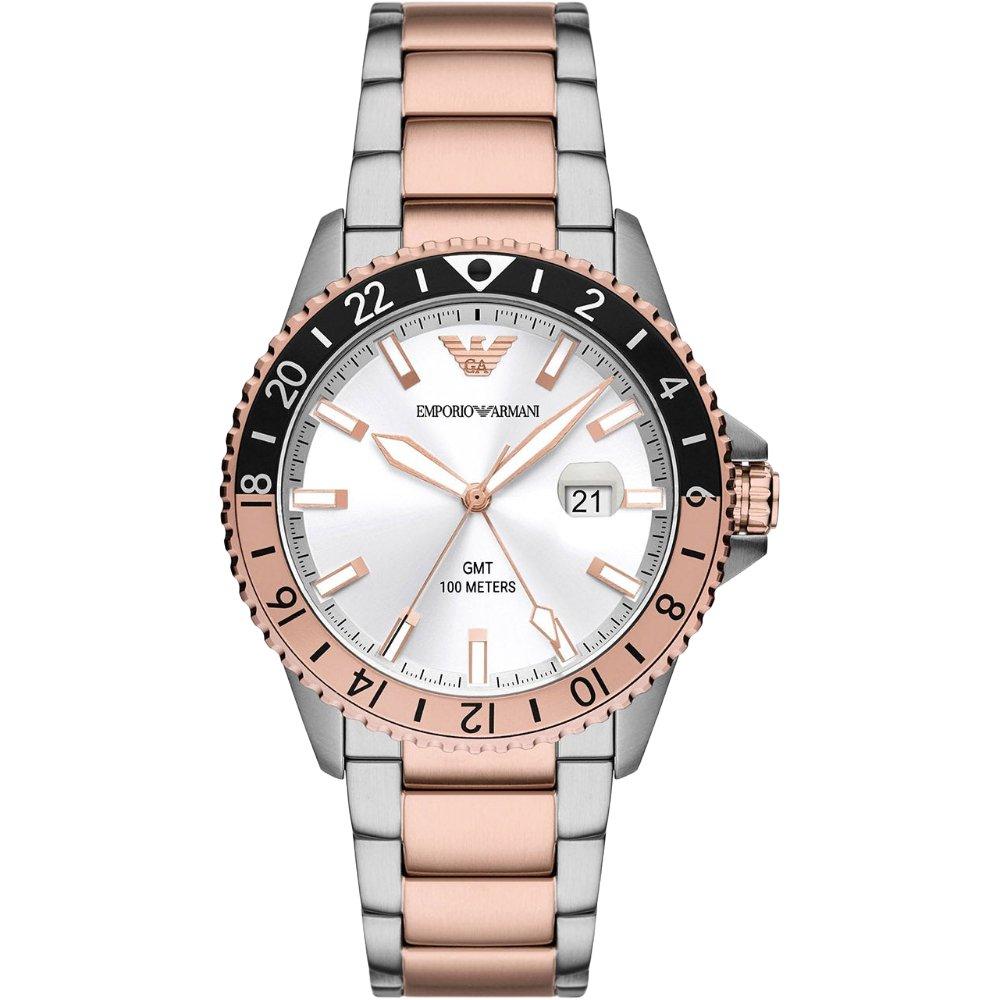 Emporio Armani Men's Silver Ar11591 Diver ’S Watch