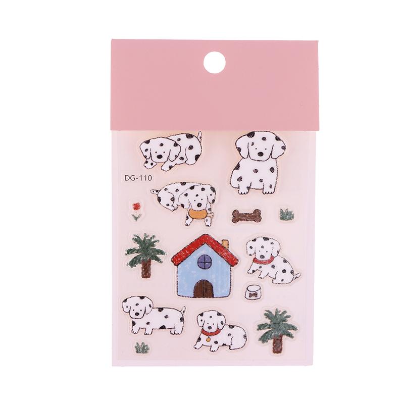 Et sett søte dataklistremerker, morsomme tredimensjonale geléplanlegger dekorative klistremerker, mobiltelefonklistremerker