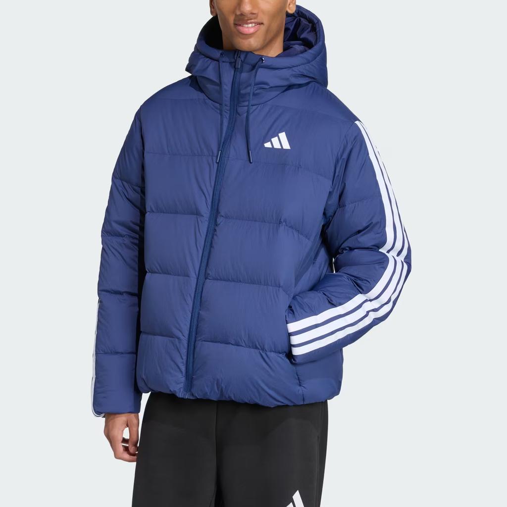Adidas Essentials Climawarm Striped Loose Fit Long Sleeve Down Jacket Men Jackets JX7799