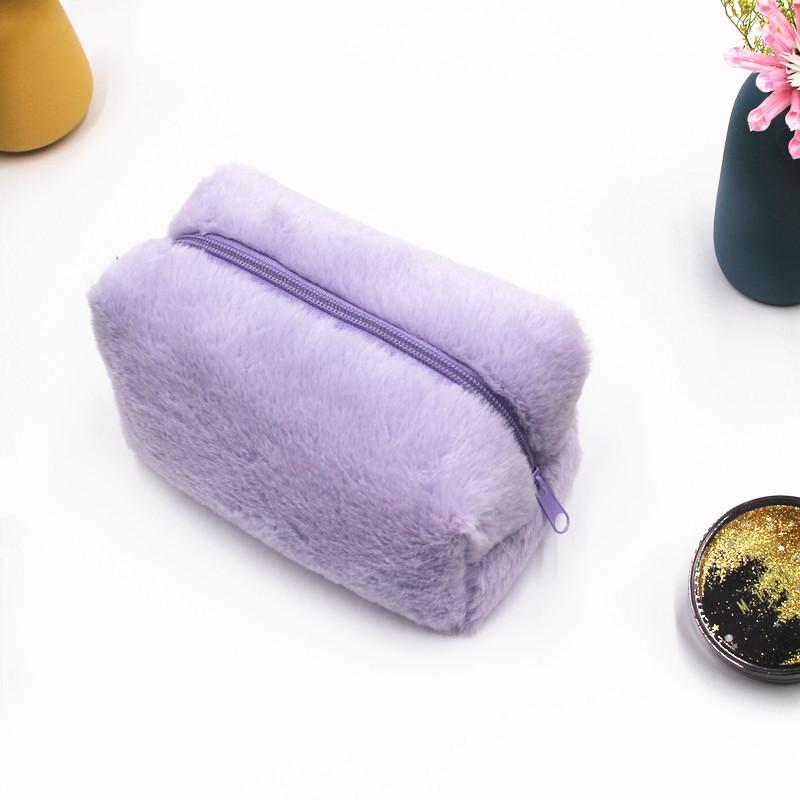 Korean Fashion Soft Cotton Cosmetic Pouch With Zipper For Girls And Women