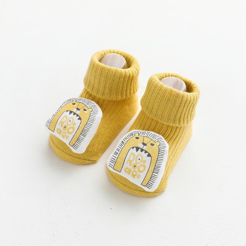 Cartoon Baby Mid-Tube Socks - Autumn/Winter Non-Slip Loose Fit