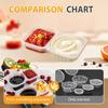 25/130ml Double Compartment Condiment Container with Lid Snack Container For Sauce Sampling Travel Snack Reusable Seasonings Box