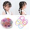 100pcs/lot 3CM Hair Accessories Girls Rubber Bands Scrunchy Elastic Hair Bands Kids Baby Headband Decorations Ties Gum for Hair