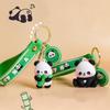 Novelty Creative Cute Panda Keychain Pendant  Funny Car Keyring Exquisite Kawaii Backpack Decoration Accessories Gifts