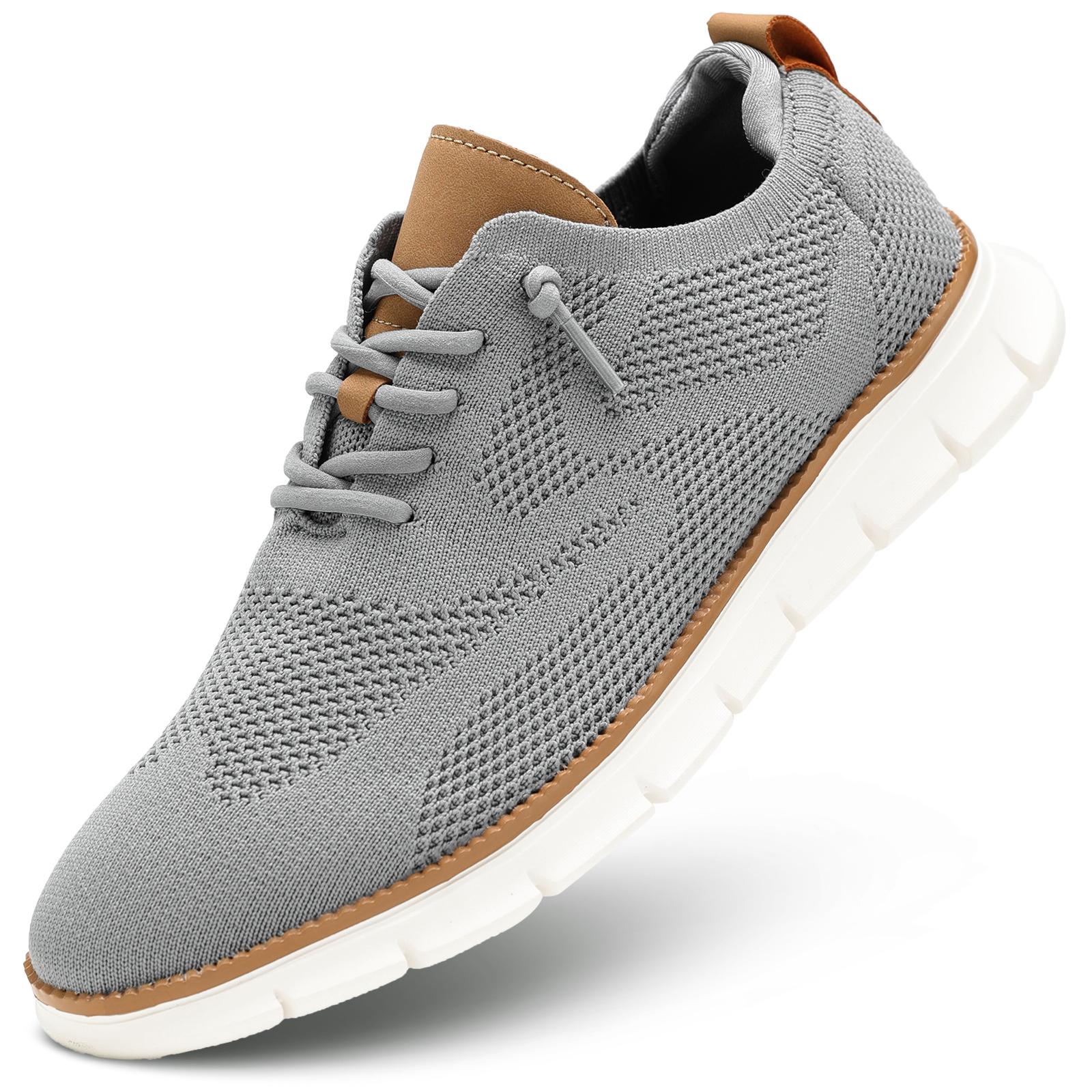 

Mens Mesh Casual Sneakers Lightweight Breathable Dress Shoes Comfortable Walking Oxford Shoes Trainers for Men