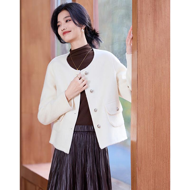 Sisui Nianhua Women's Short Wool Blend Coat Y145041N1