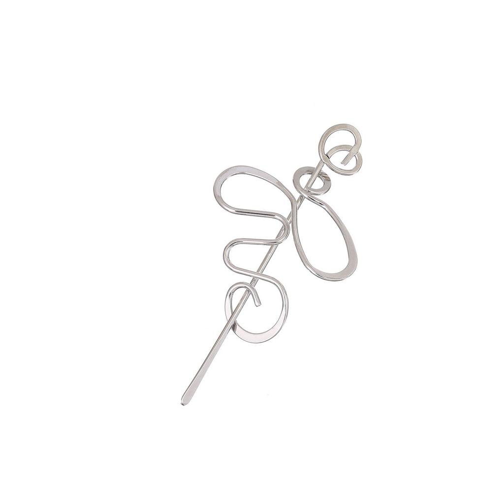 Metal Music Symbols Irregularly Curved Winding Hairpin Creative Personality Senior Sense of Fashion Hair Accessories Female