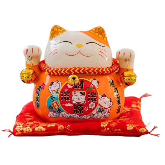 Saving Jar Fine Workmanship Large Capacity Ceramic Japanese Style Lucky Cat Piggy