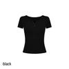 Red Spicy Girl Cropped Top: Summer 2026 Slimming & Flattering Half-Open Collar T-Shirt