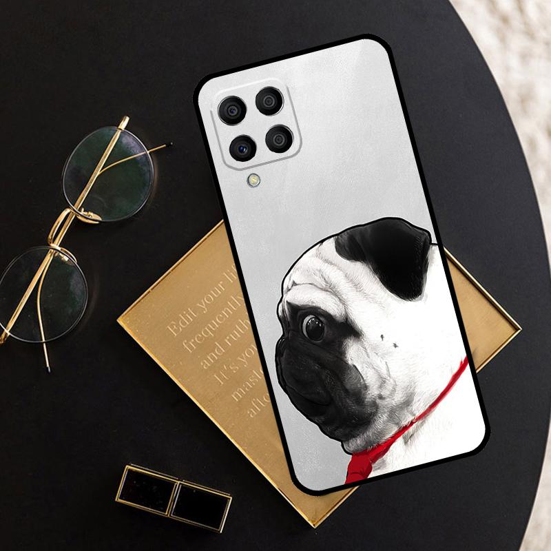 Pug Dog Funny Cartoon For Samsung Galaxy M12 M13 M14 M15 M35 M55 M34 M54 M33 M53 M21 M31 M11 M32 M52 M06 M16 Case