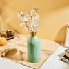 Flower Vase with Rust-Resistant Coating | Stylish and Easy-to-Clean Finish | Compact Design for Modern Décor | Bottle Vase - Aqua