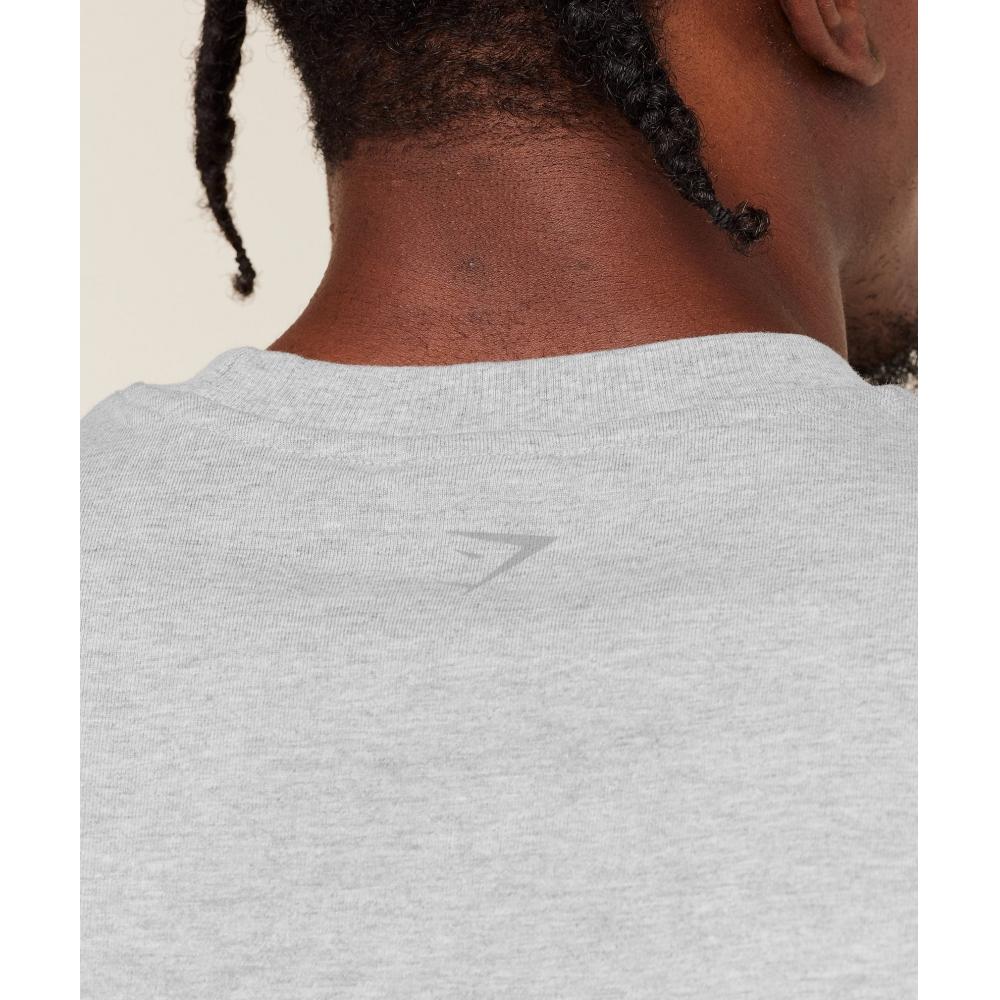 Gymshark Olde English Tank Bros Soft Grey Marl A4c6s Gc3c