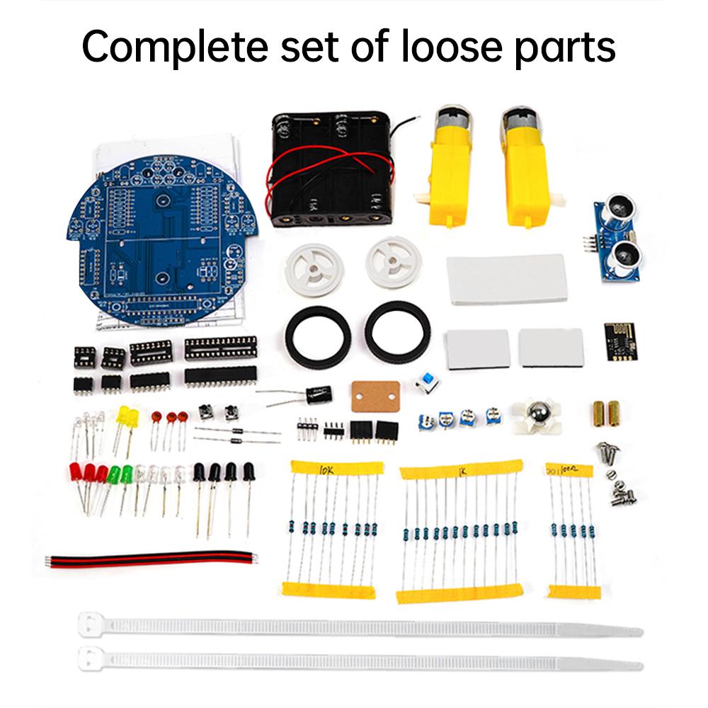 Multi BT Robot Car Kit Ultrasonic Obstacle Avoidance GraphicalRobot 51 Microcontroller Tracking Intelligent Car Diy Kit Parts
