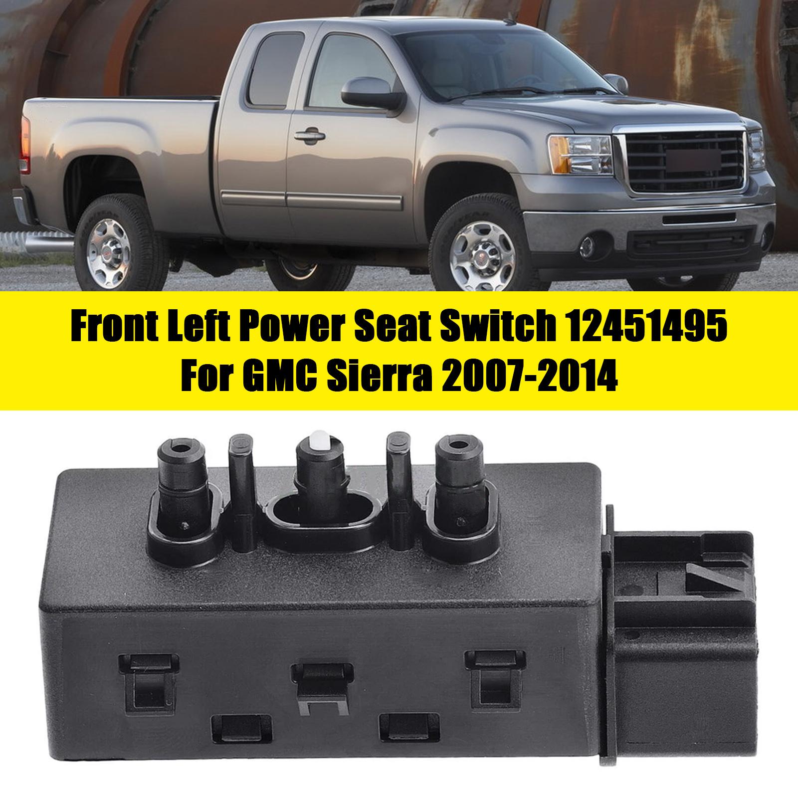 Front Left Power Seat Switch 12451495 For GMC Sierra 2007-2014