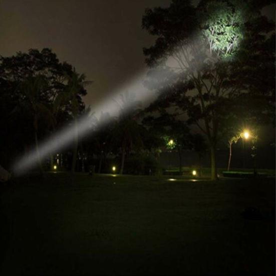 Aluminum Alloy Super Bright USB Rechargeable LED UV Light Flashlight Torch Lamp