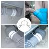 uxcell 15pcs Fuel Line Hose Tube Spring Clips 11.5mm Inner Diameter 304 Stainless Steel