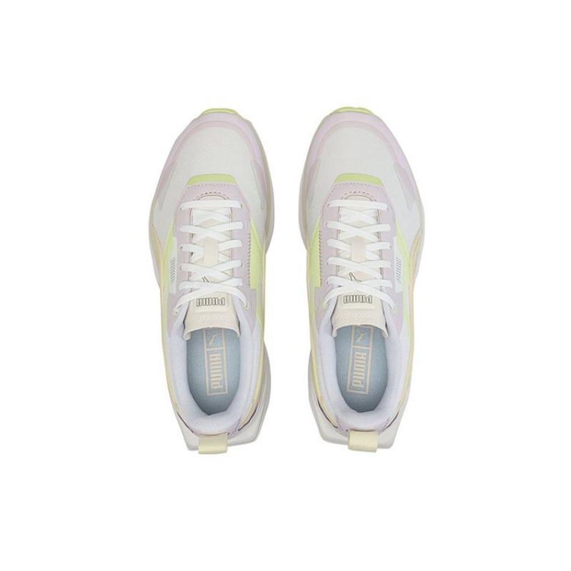 Puma Kosmo Rider Pastel Wns Women Low-top Textile Casual Shoes White Yellow Pink 384044-02