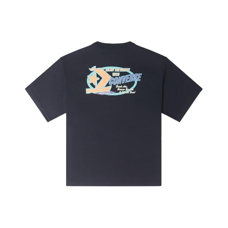 Converse SKATE VIBE GRAPHIC T Shirt Men's Black 10025441-A01