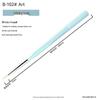 Laser Blue Hexagonal 10-Piece Nail Art Brush Set for Outlining, Lines, and Floral Designs